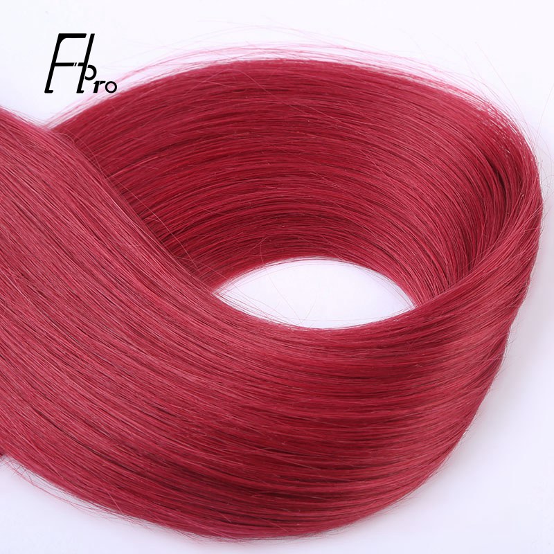 Premium Virgin Hair Burg Color Tape Hair Extensions Straight 18 inches